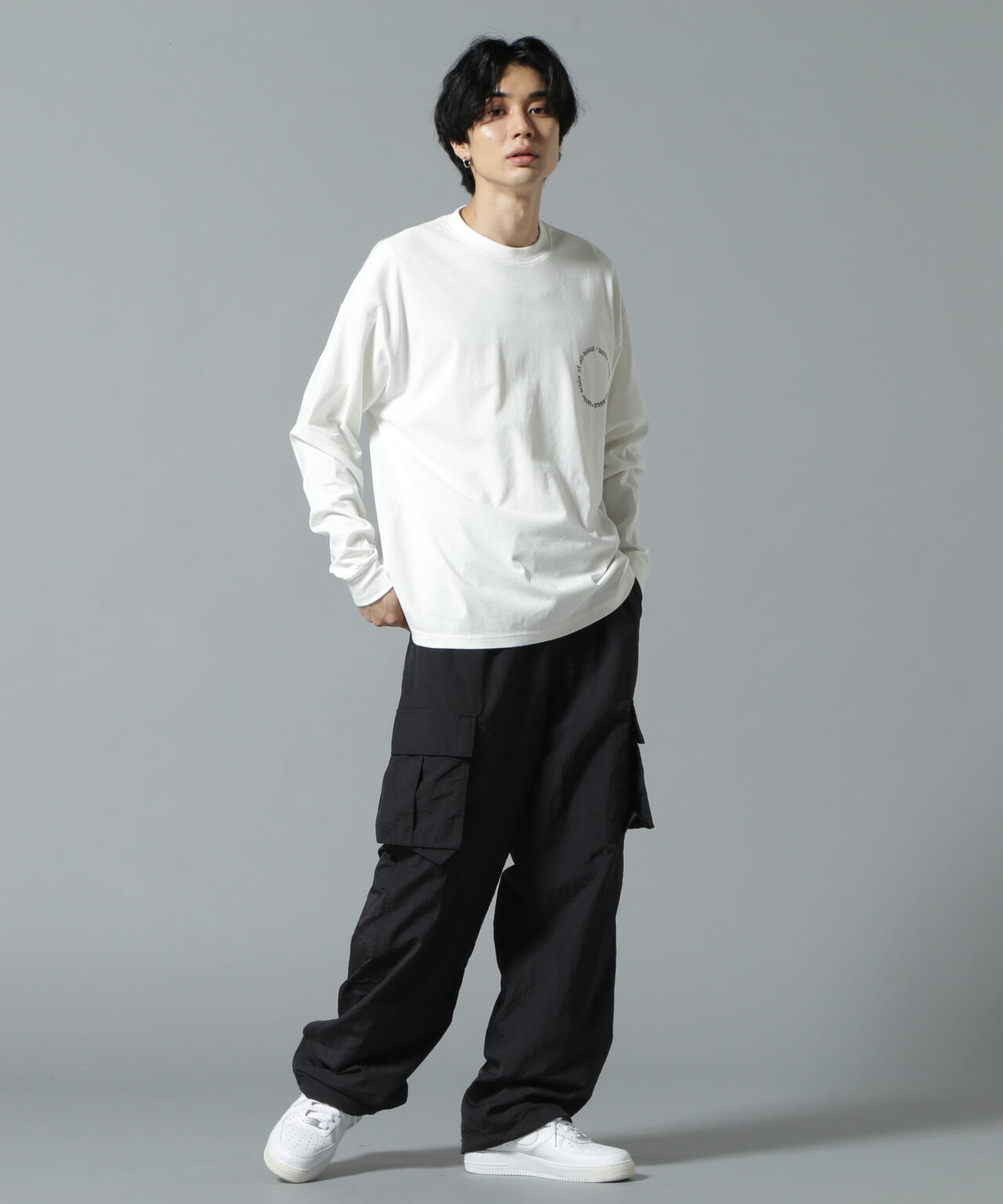 【WEB&DEPOT限定】DankeSchon/ダンケシェーン/A4 LST/サークルロゴ ロングスリーブTシャツ