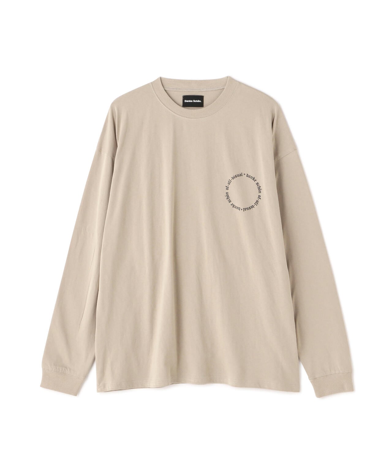 【WEB&DEPOT限定】DankeSchon/ダンケシェーン/A4 LST/サークルロゴ ロングスリーブTシャツ