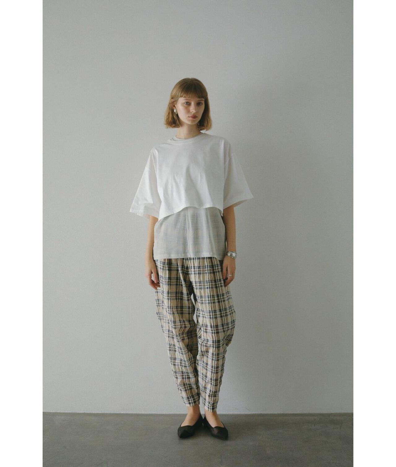 MANOF/マノフ/BELTED GATHER PANTS