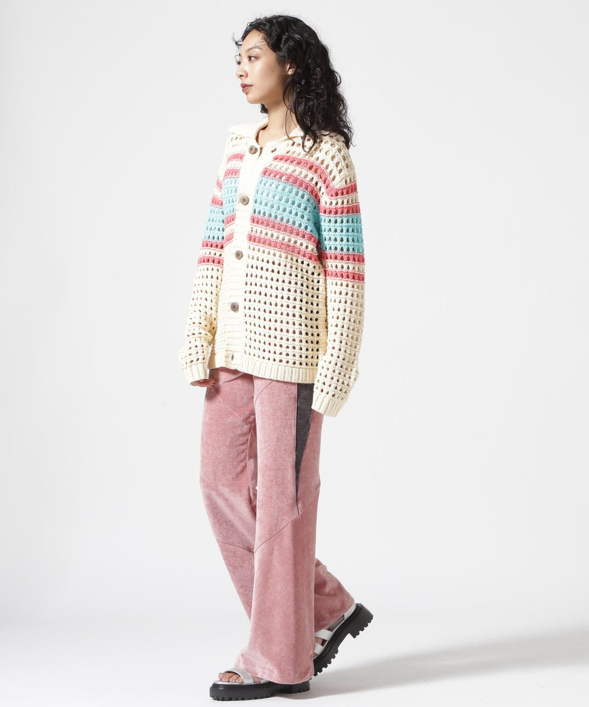VOLTAGE CONTROL FILTER/ヴォルテージコントロールフィルター/BIAS VELVET FLARE PANTS