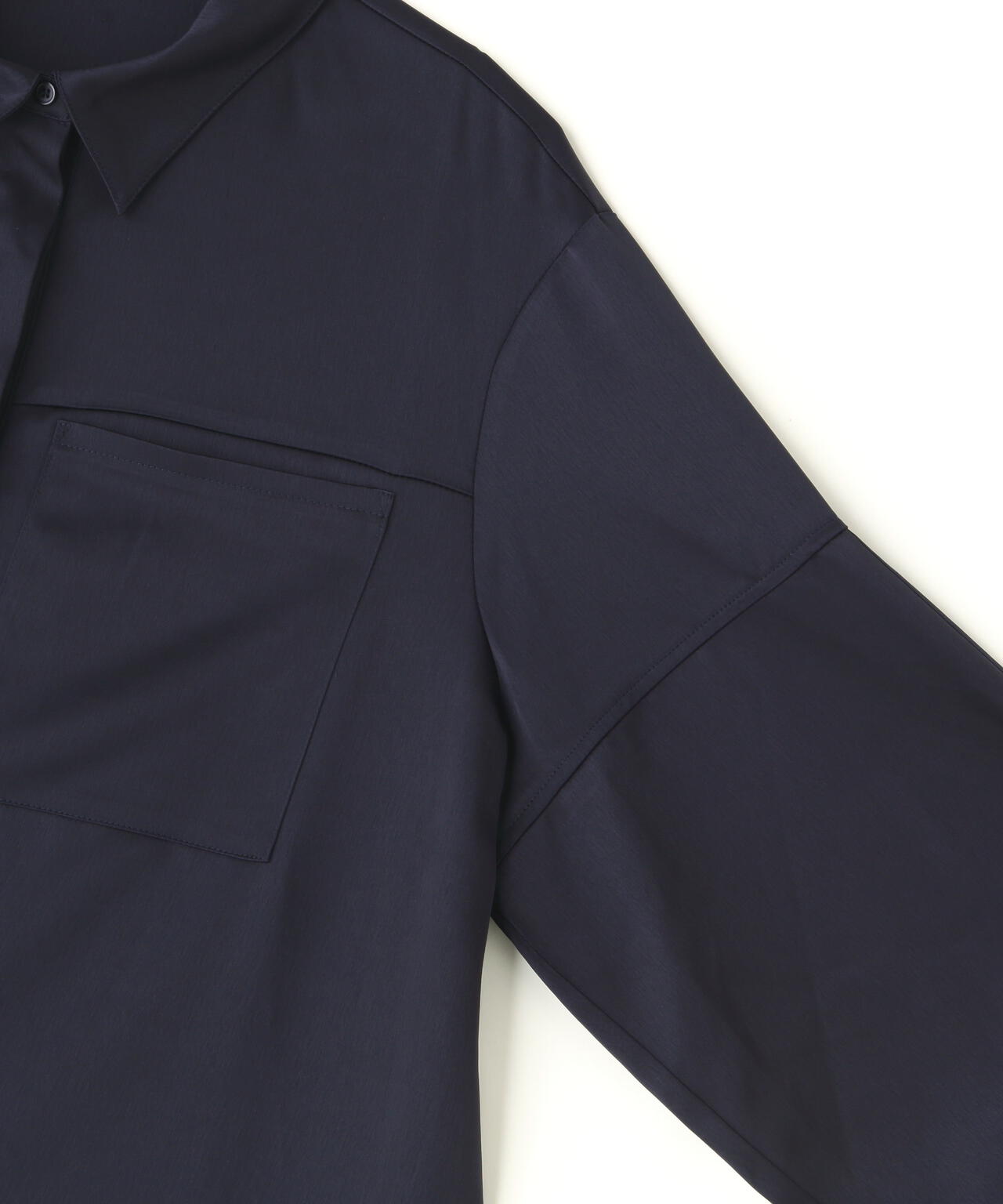 MANOF/マノフ/OUT POCKET SATIN SHIRTS