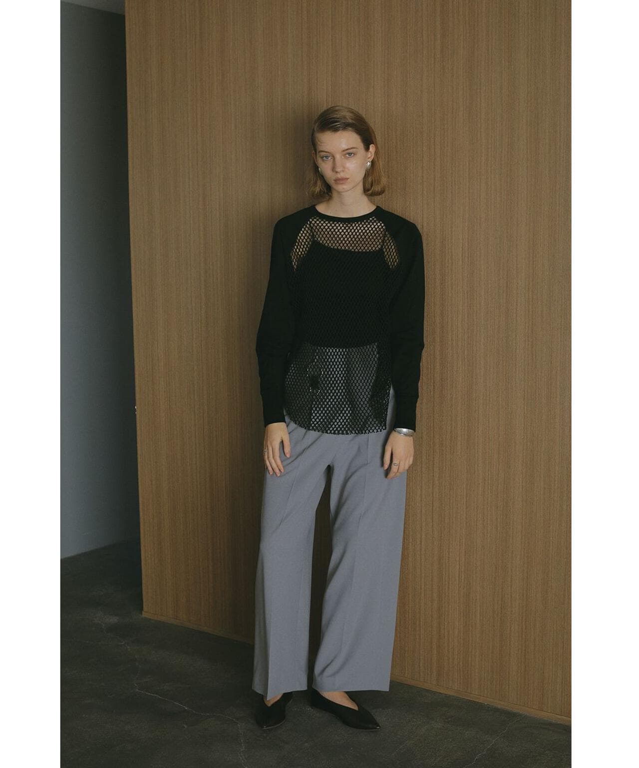 MANOF/マノフ/MESH RAGLAN CUT TOPS