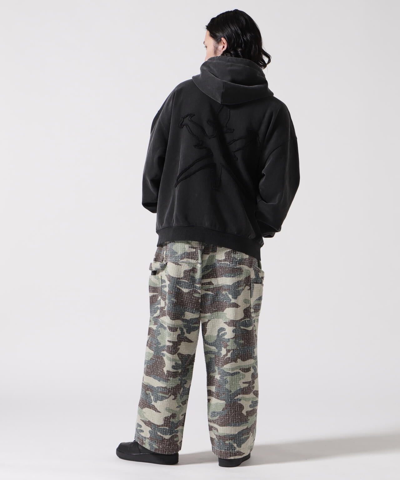 UNKNOWN LONDON/アンノウンロンドン/DAGGER PATCH ZIP HOODIE
