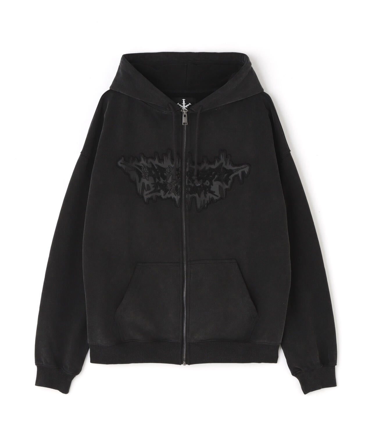 UNKNOWN LONDON/アンノウンロンドン/DAGGER PATCH ZIP HOODIE