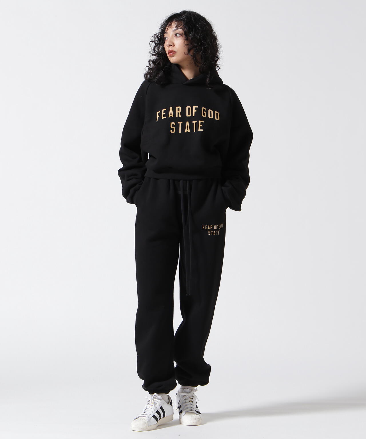 Fear of God ESSENTIALS/FOG エッセンシャルズ/【WOMENS】FLEECE CROPPED HOODIE