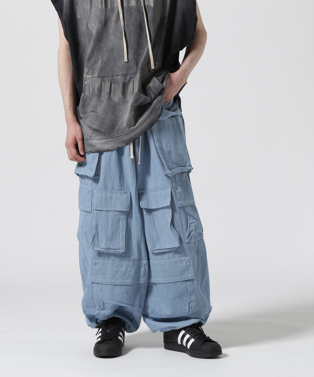 【WEB&DEPOT限定】DankeSchon/ダンケシェーン/MULTI POCKET CARGO