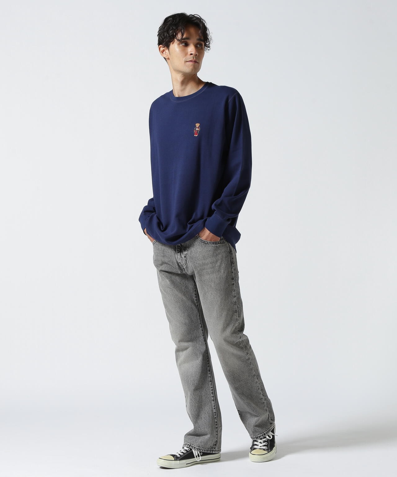 POLO RALPH LAUREN/ポロラルフローレン/WAFFLE CREW NECK LONG SLEEVE TEE