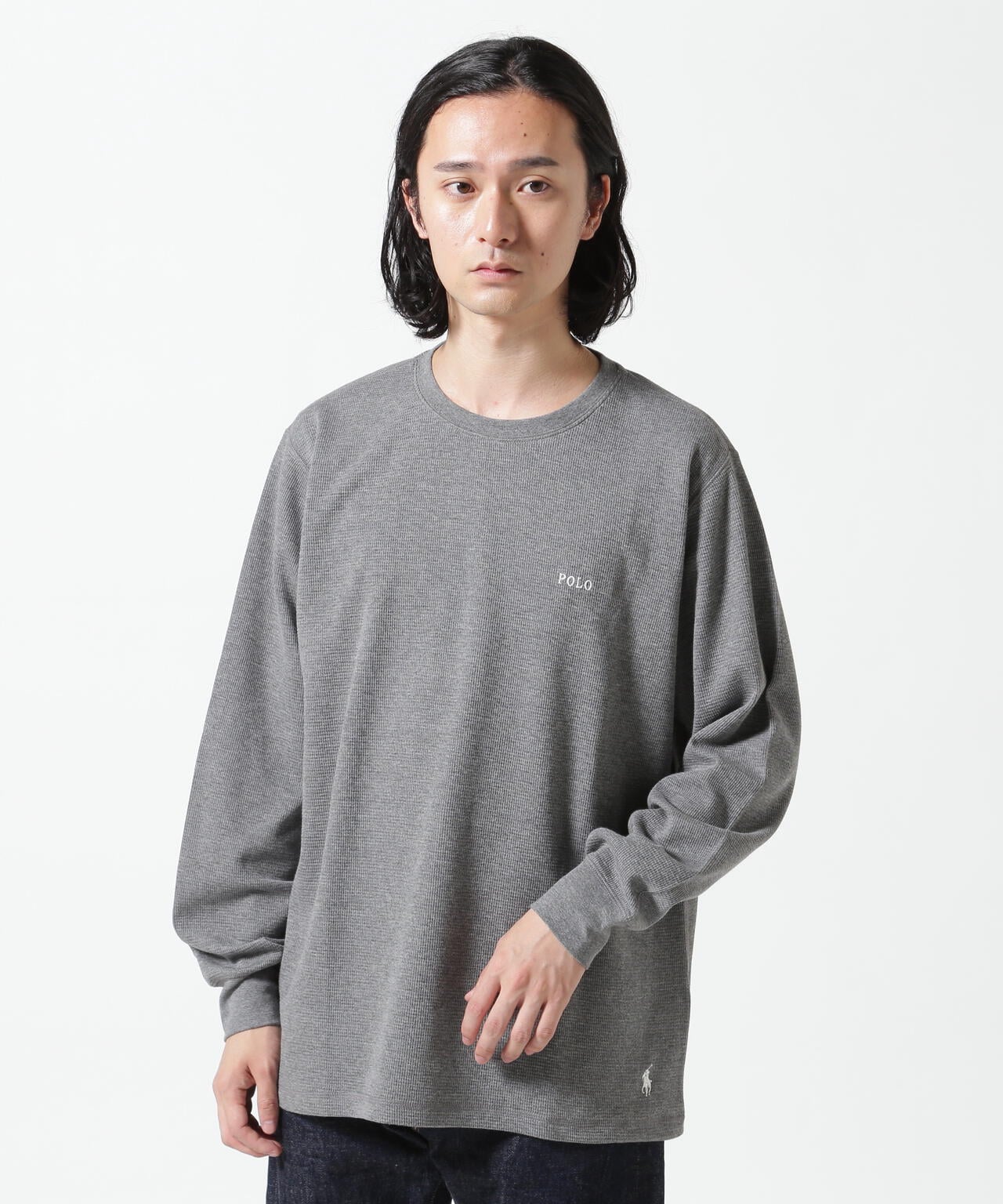 POLO RALPH LAUREN/ポロラルフローレン/WAFFLE CREW NECK LONG SLEEVE