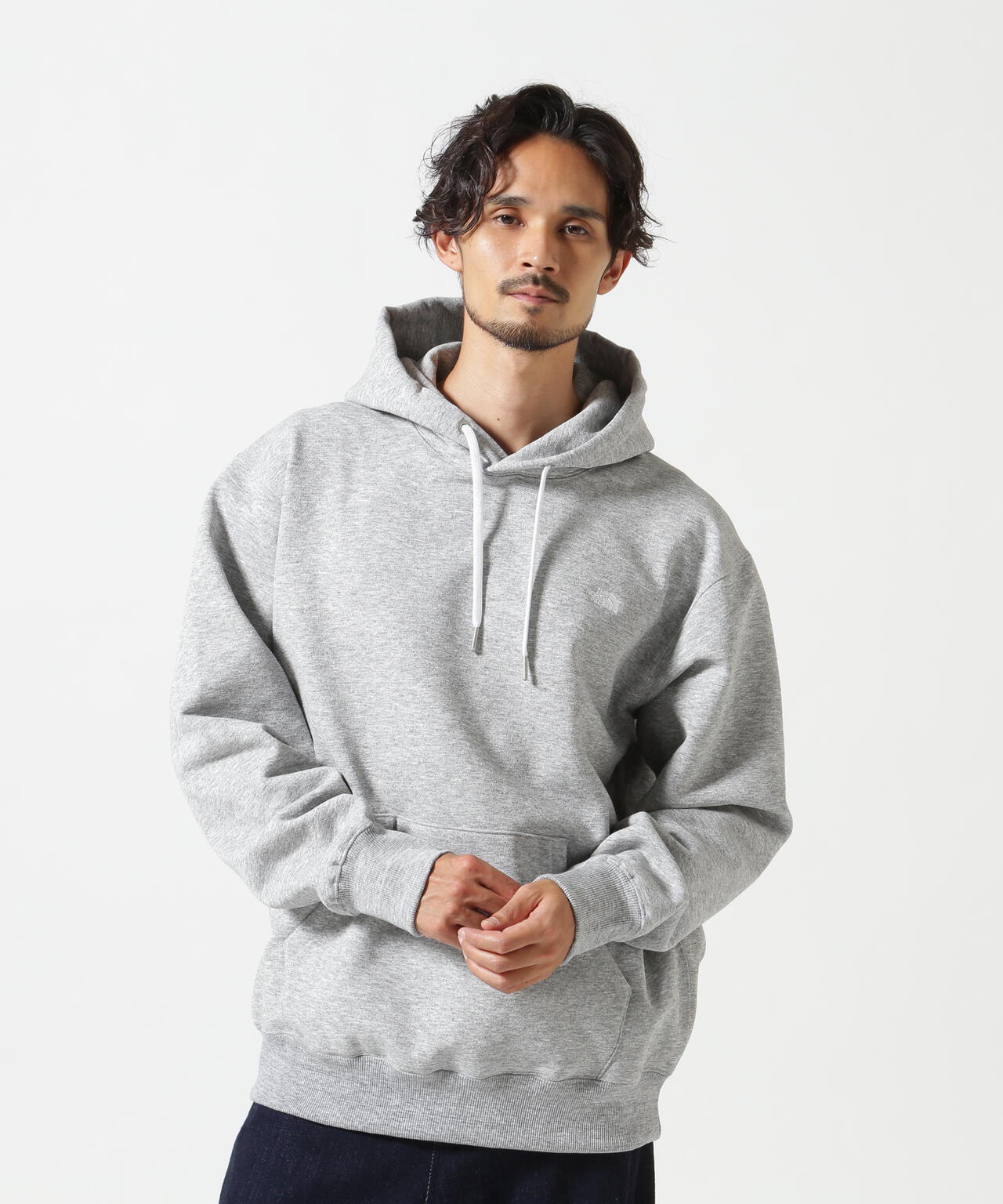 THE NORTH FACE/ザ・ノース・フェイス/SMALL LOGO HEATHER SWEAT HOODIE
