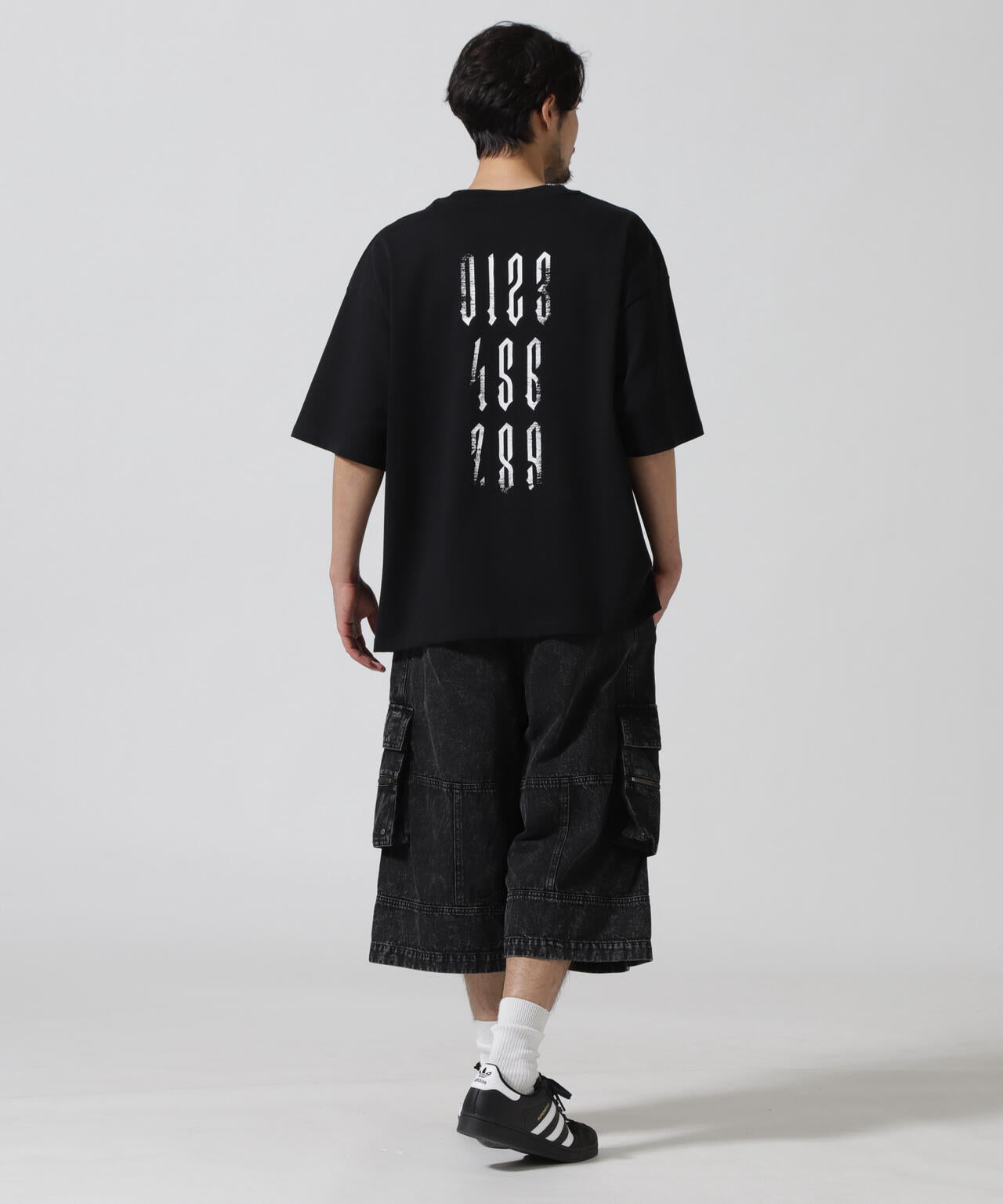 DankeSchon/ダンケシェーン/CHEMIBLEACH DENIM CARGO SHORTS