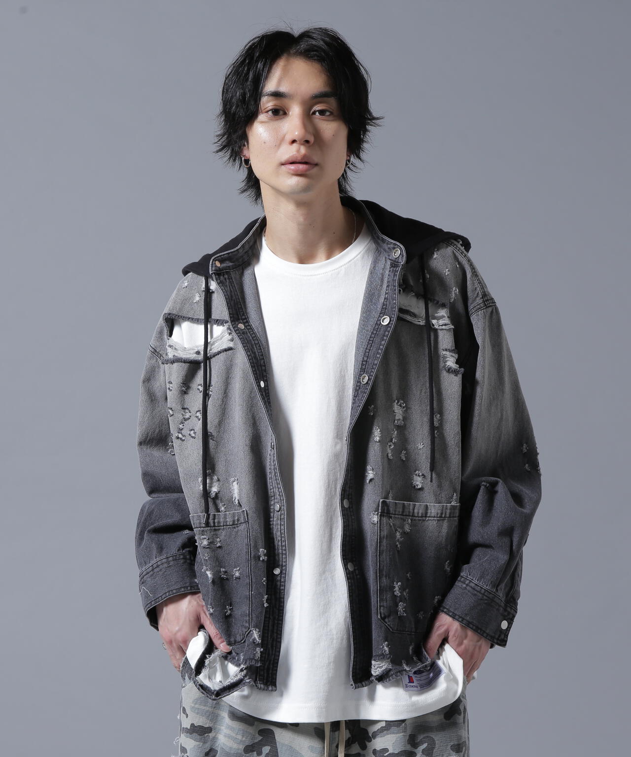 DankeSchon/ダンケシェーン/SHOTGUNDENIM HOOD SHIRTS