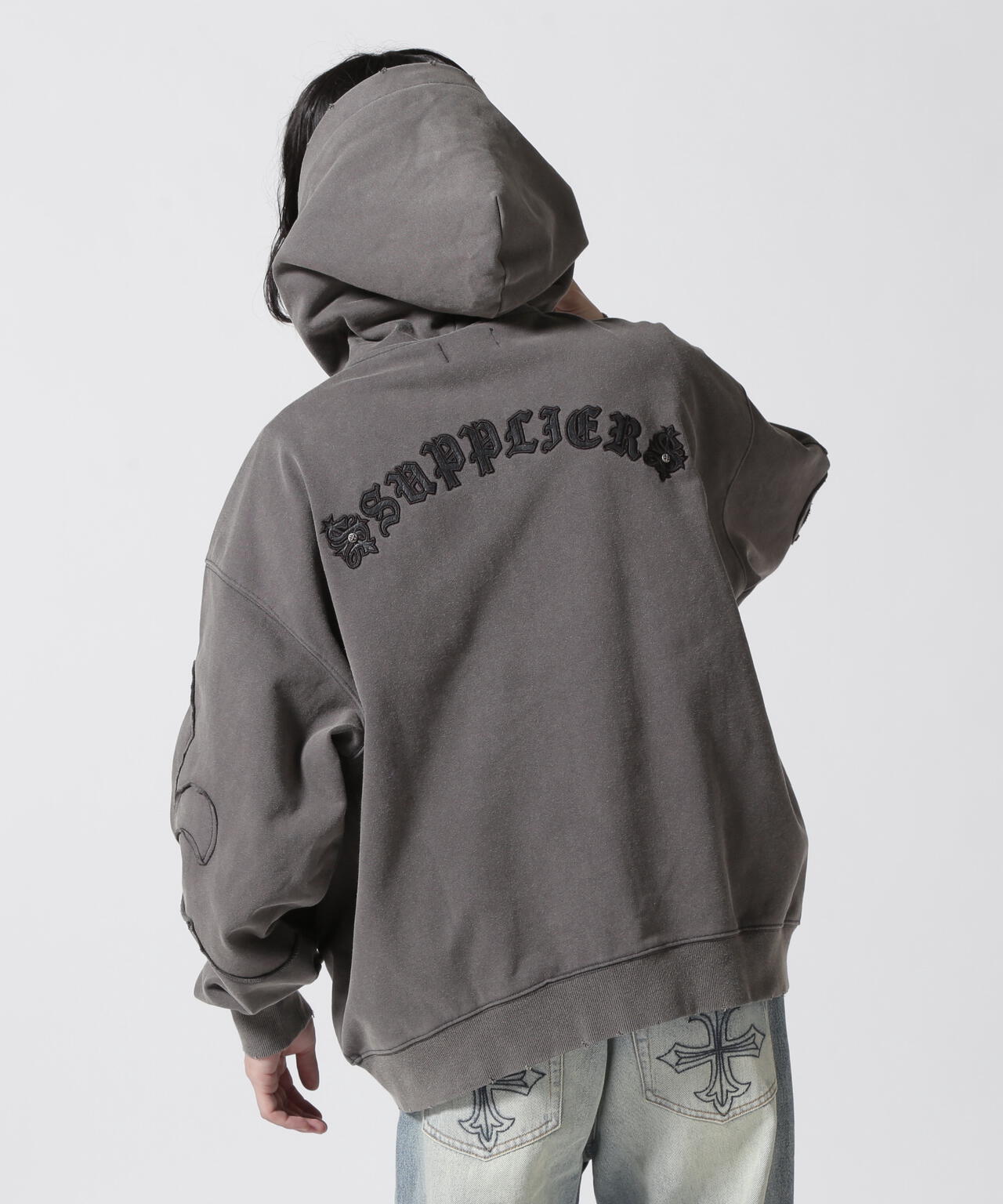 SUPPLIER/サプライヤー/FLEUR SWITCHING ZIP HOODIE