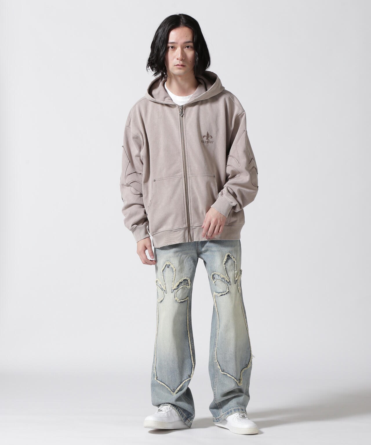 SUPPLIER/サプライヤー/FLEUR SWITCHING ZIP HOODIE