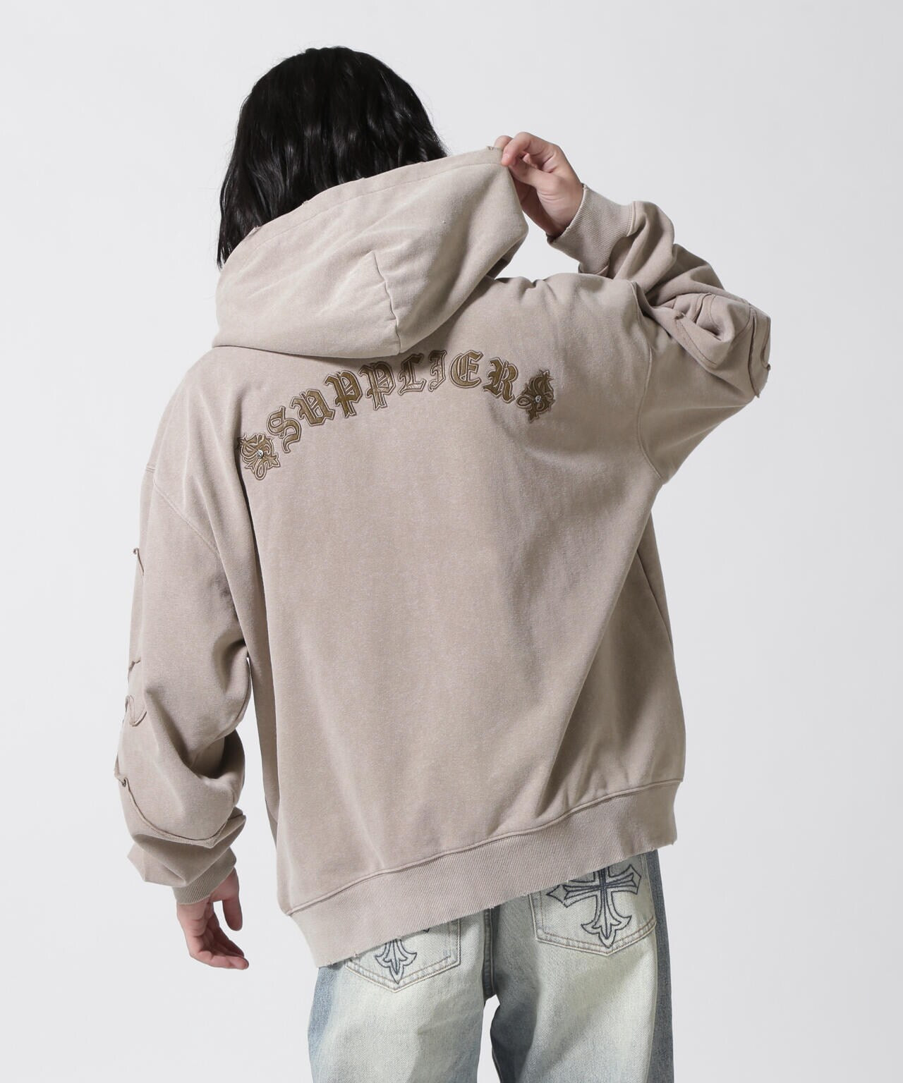 SUPPLIER/サプライヤー/FLEUR SWITCHING ZIP HOODIE
