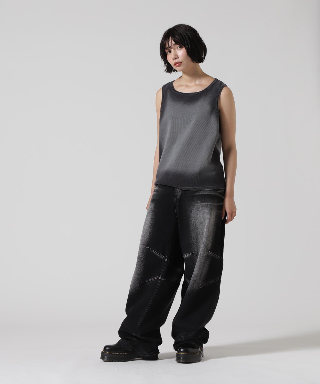 BLR/ビーエルアール/HIGH-TENSION GRADATION WASHING SLEEVELESS