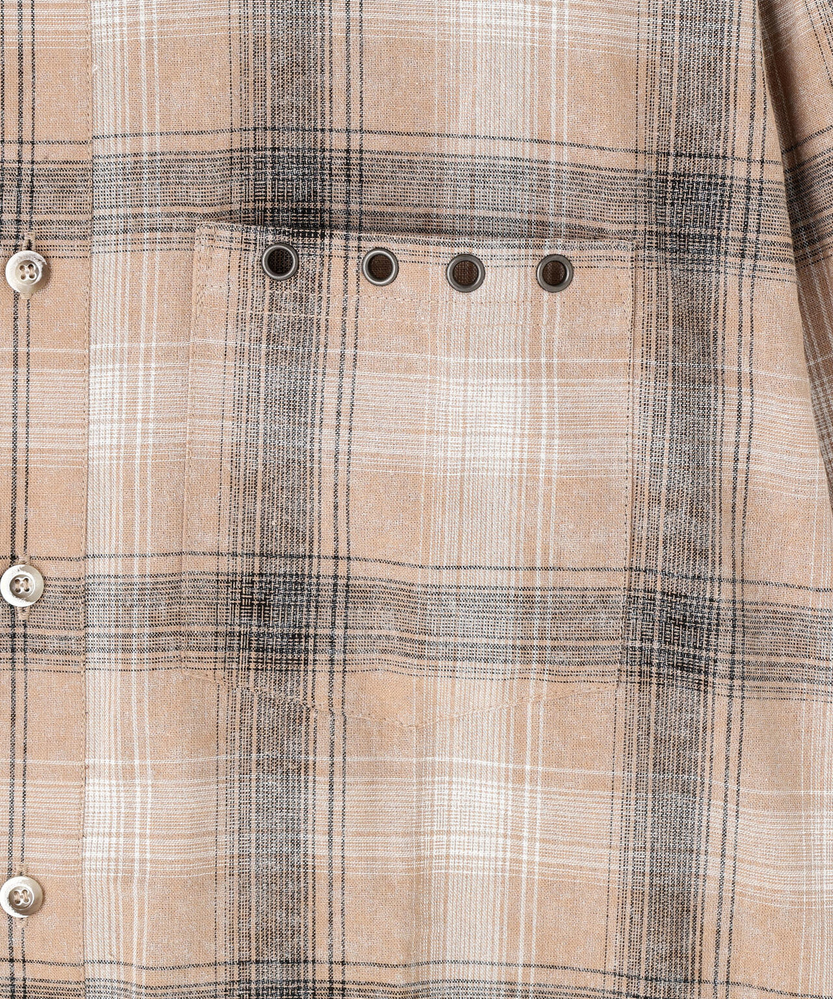 NOT4NERD/ノットフォーナード/TEMPLE PATCH CHEKERED SHIRT