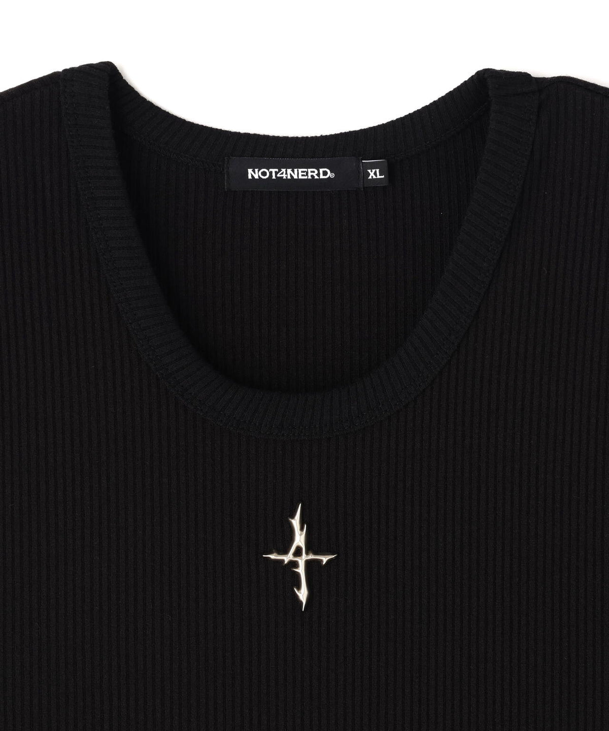 NOT4NERD/ノットフォーナード/4 SYMBOL RIBBED SLEEVELESS