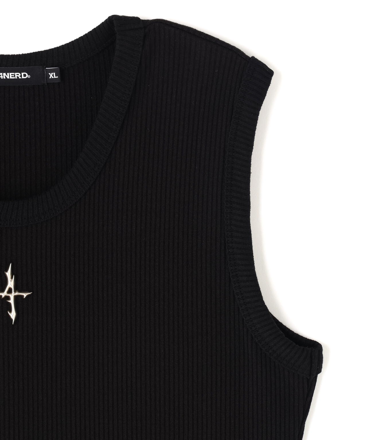 NOT4NERD/ノットフォーナード/4 SYMBOL RIBBED SLEEVELESS