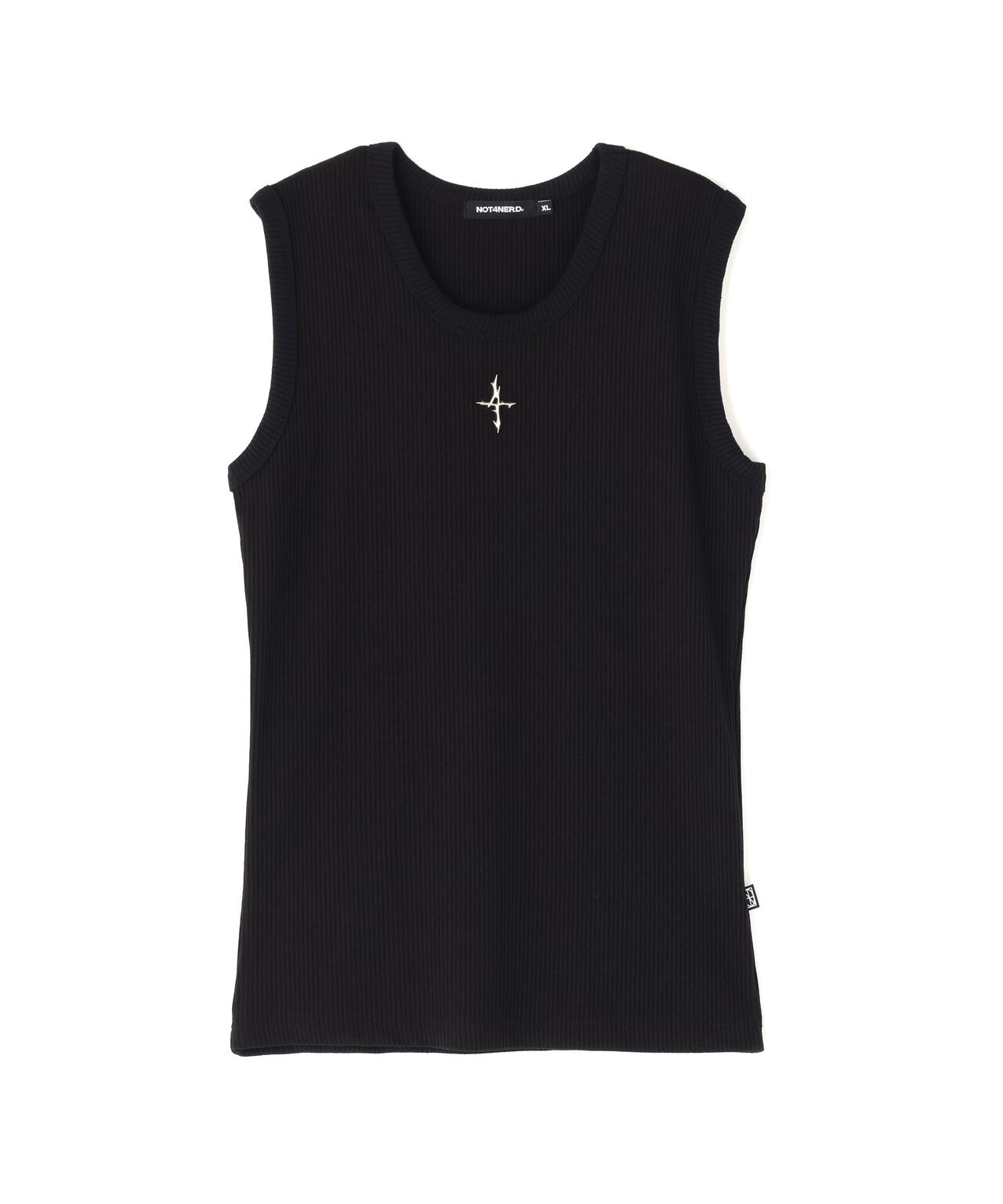 NOT4NERD/ノットフォーナード/4 SYMBOL RIBBED SLEEVELESS