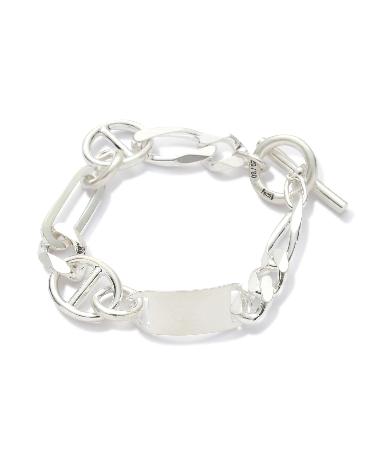 【20/80】トゥエンティーエイティー/STERLING SILVER MIXED BRACELET