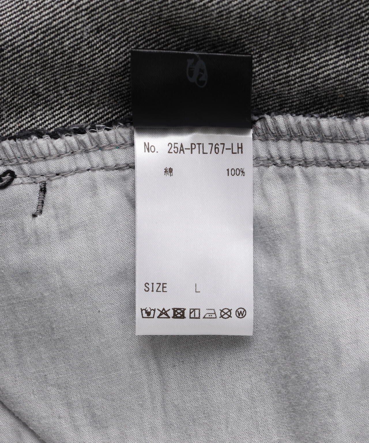 SIS/エスアイエス/Washed Denim Wide Pants Black