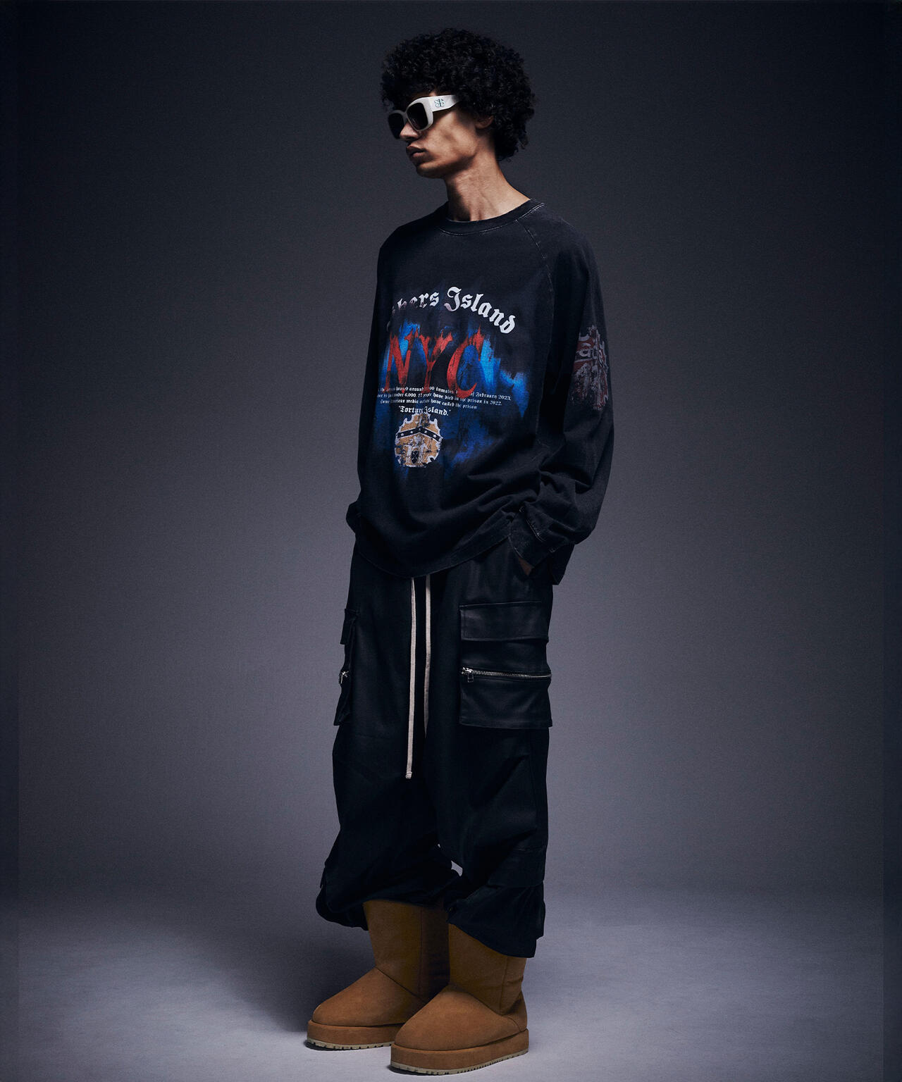 DankeSchon/ダンケシェーン/CHEMICAL RAGLAN LST RIKERS