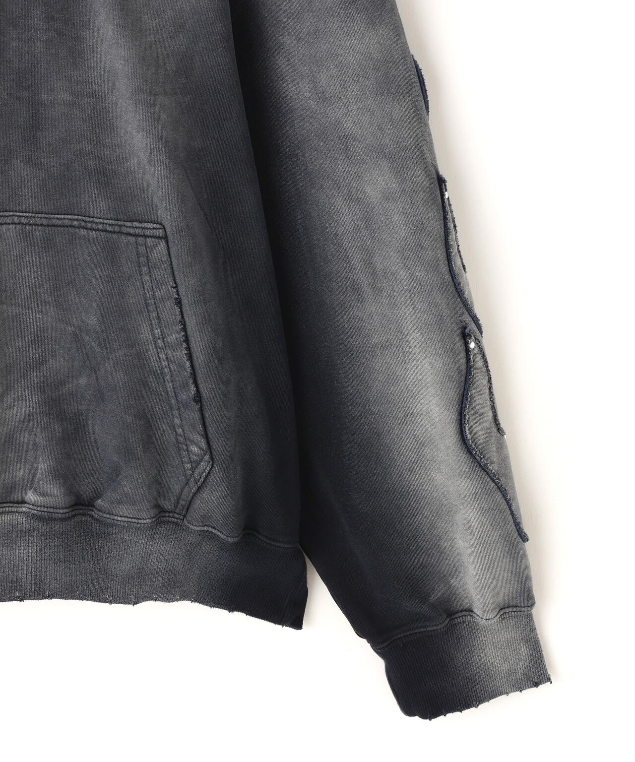 DankeSchon/ダンケシェーン/SPRAY PIGMENT SWEAT HOODIE IRON