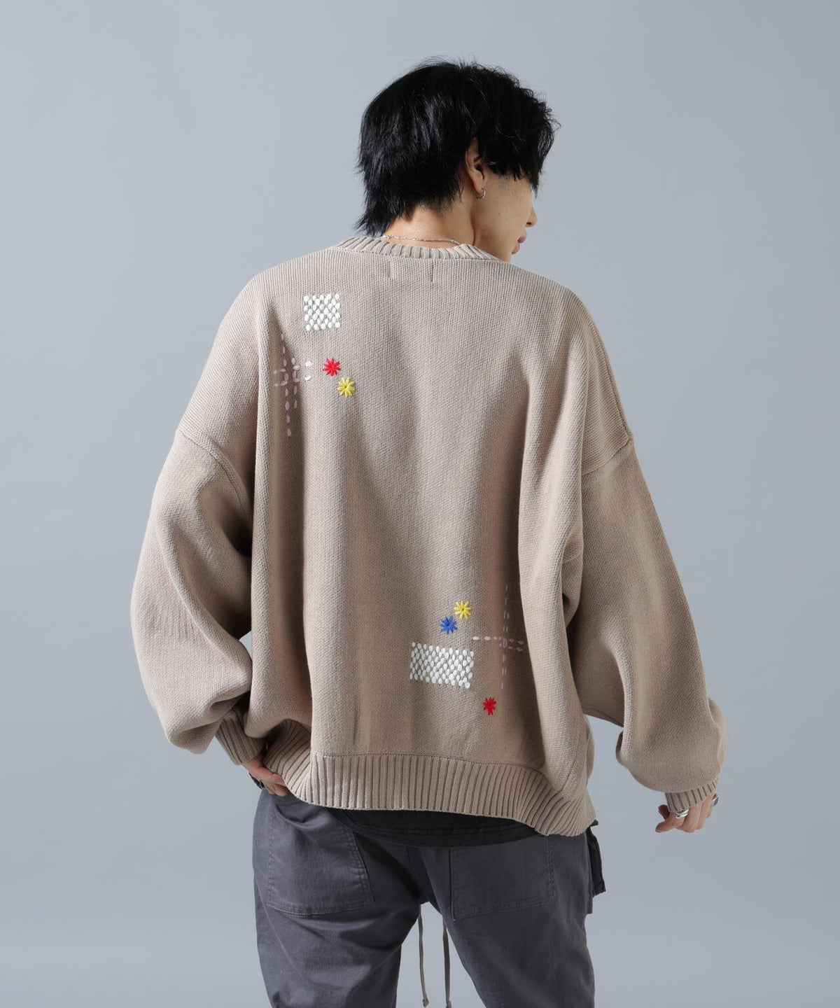 【WEB&DEPOT限定】DankeSchon/ダンケシェーン/HAND STITCH KNIT CARDIGAN