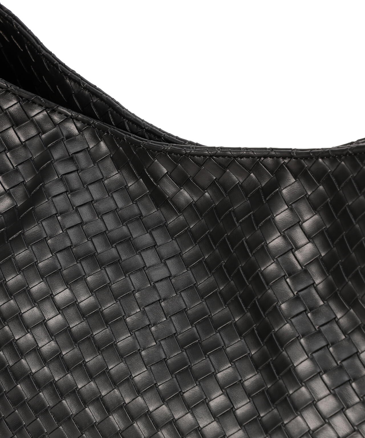 DankeSchon/ダンケシェーン/FAUX LEATHER WOVEN BAG