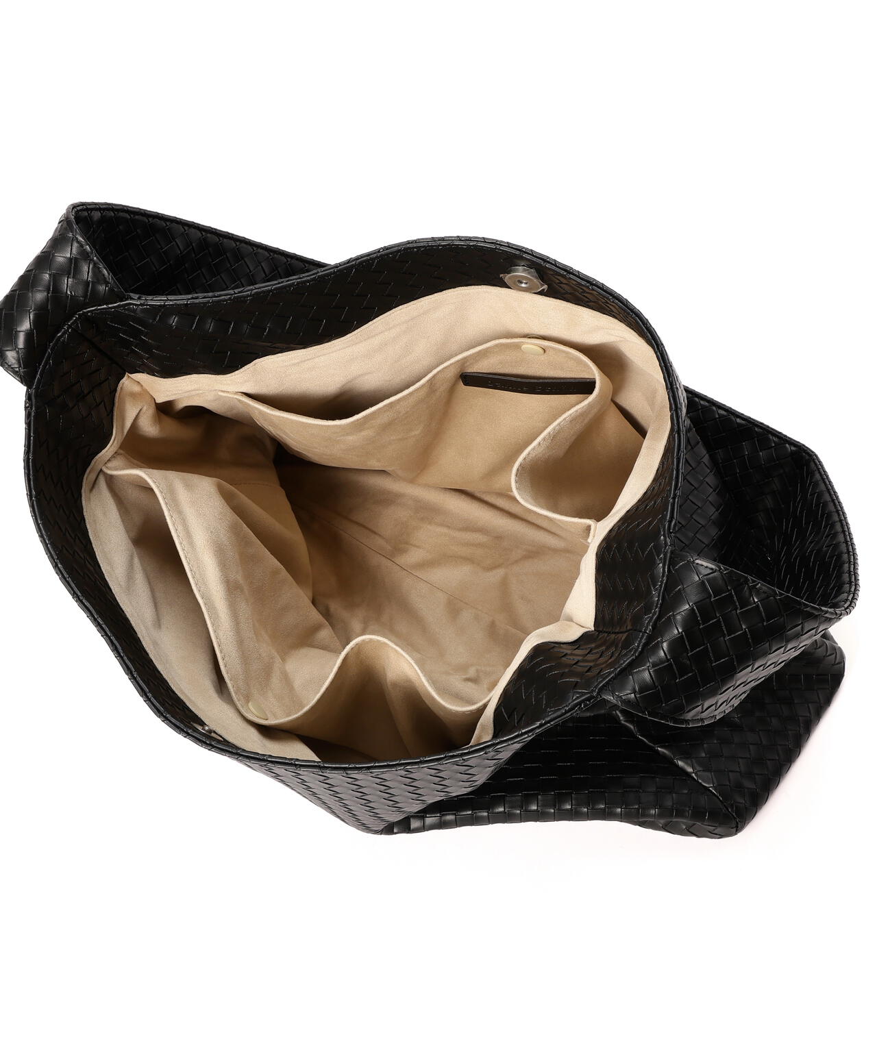 DankeSchon/ダンケシェーン/FAUX LEATHER WOVEN BAG