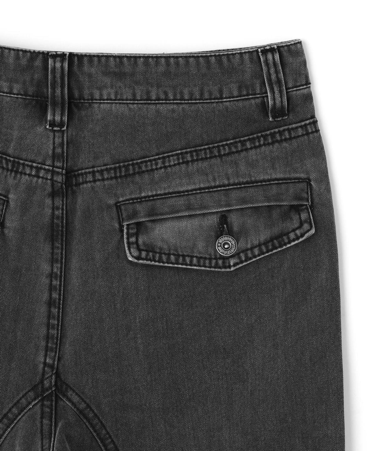 DND4DES/ディーエヌディーフォーデス/Washed Paneled Strap-Tacked Jeans
