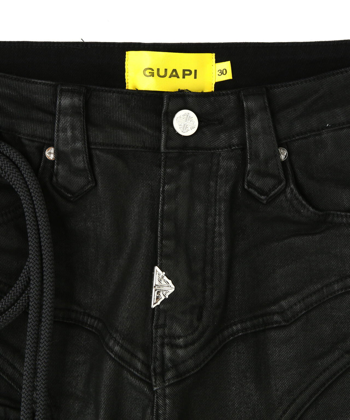 GUAPI/グアピ/Black Waxed Rope Denim