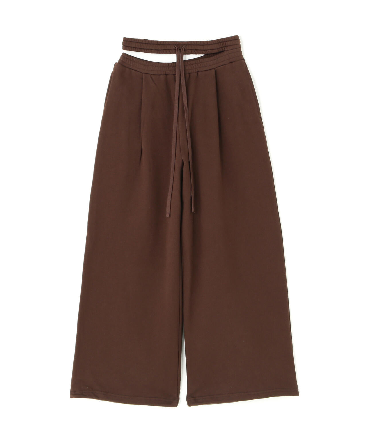 CLANE/クラネ/SLASH WAIST SWEAT PANTS