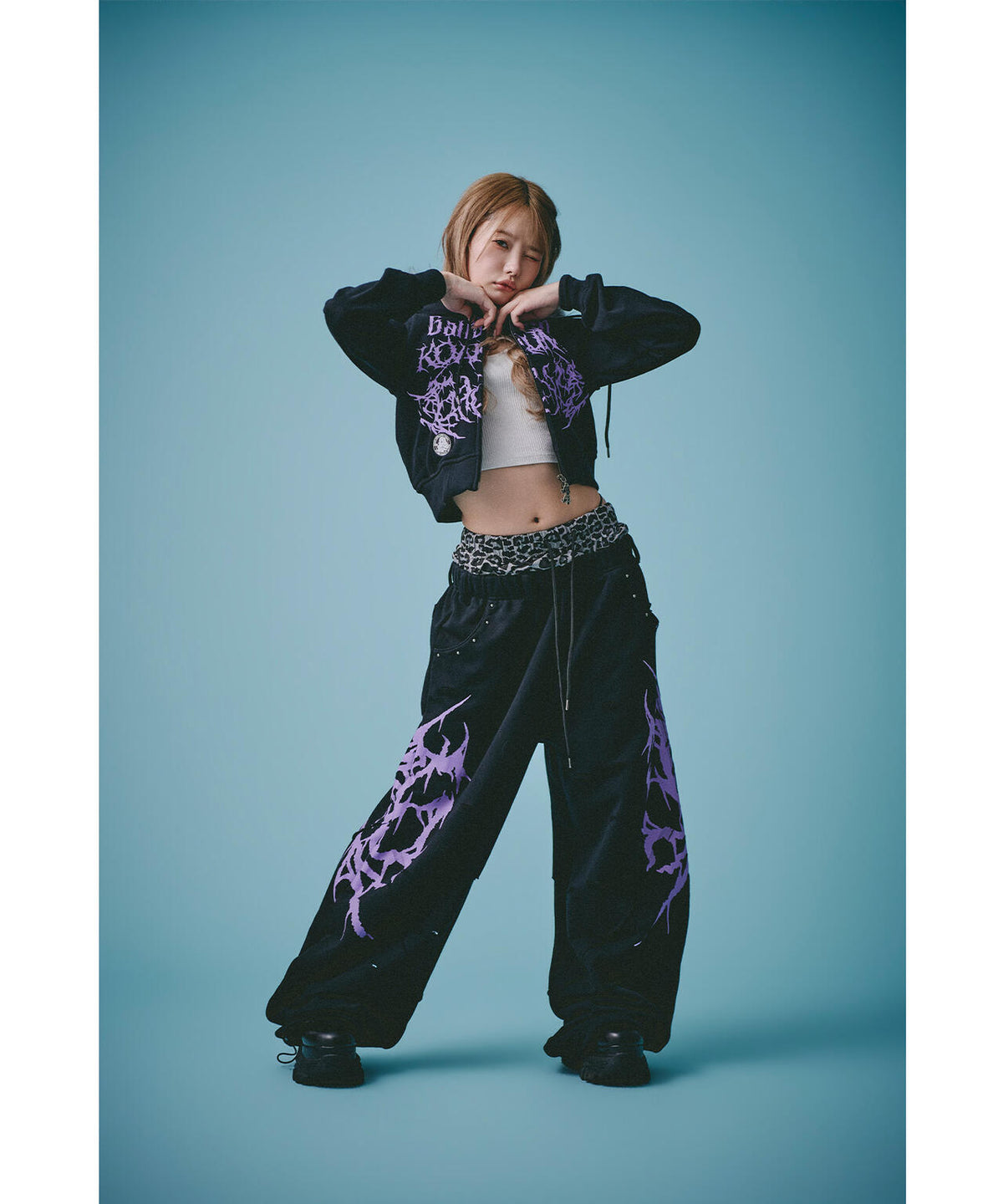GALFY/ガルフィー/×松本いちか 小悪魔犬ダブルウエストパンツ