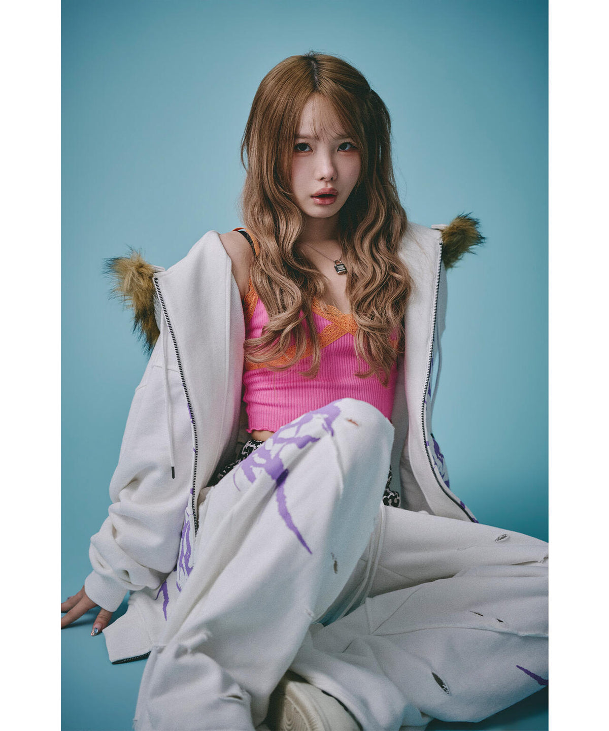 GALFY/ガルフィー/×松本いちか 小悪魔犬ダブルウエストパンツ