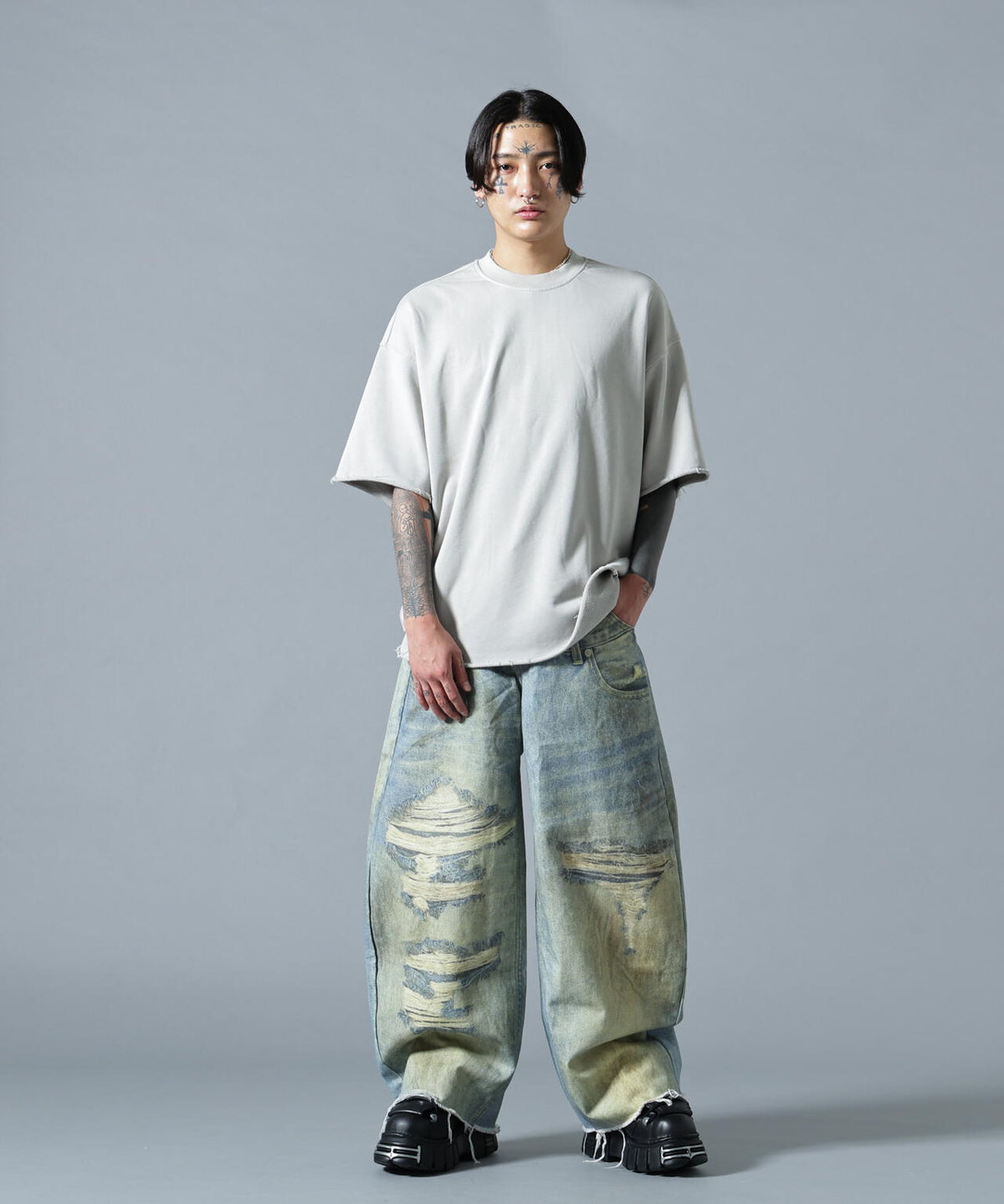 MAVYTH/メヴィス/TROMPE-I'OEIL DENIM PANT
