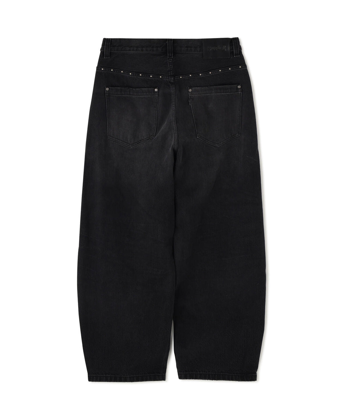 SUPPLIER/サプライヤー/Studs Tribal Leather Patch Curve Denim
