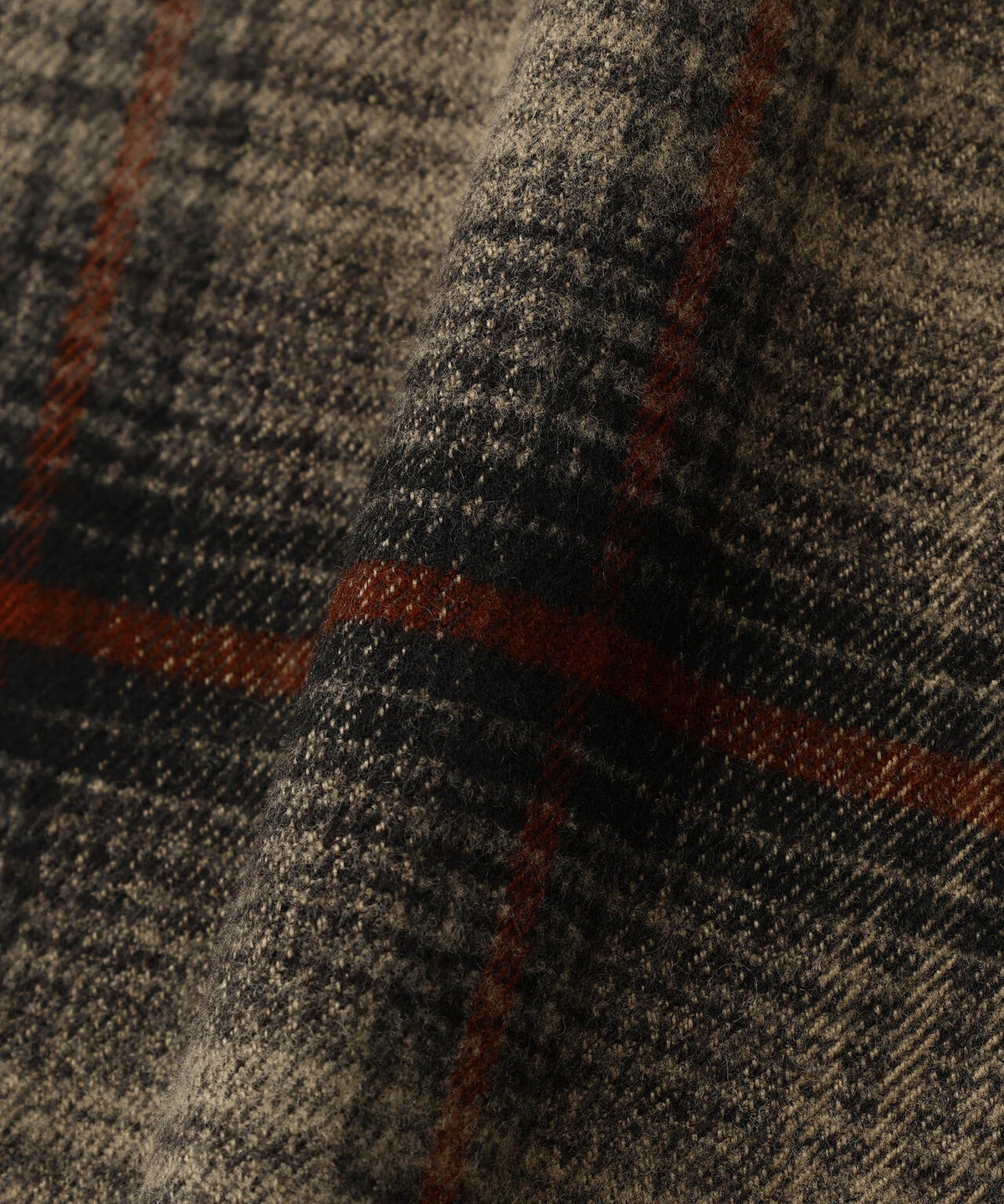 DankeSchon/ダンケシェーン/CUTOFF SWEATHOOD CHECK SHIRTS