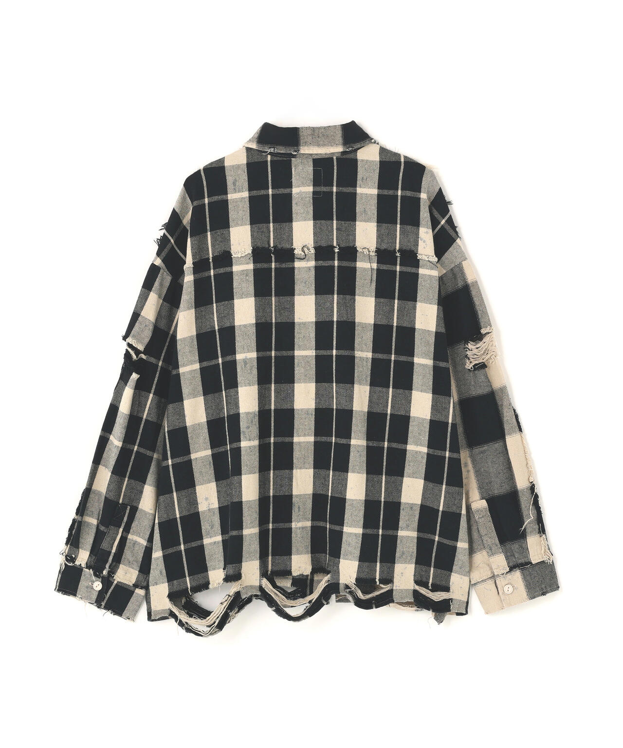 DankeSchon/ダンケシェーン/FLANNEL DAMAGE SHIRTS BI-COLOR