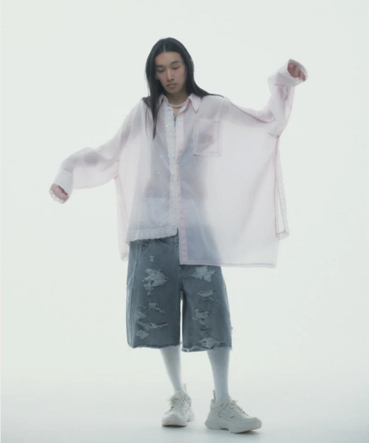 neith./ネイス/Handkerchief Shirt Dress