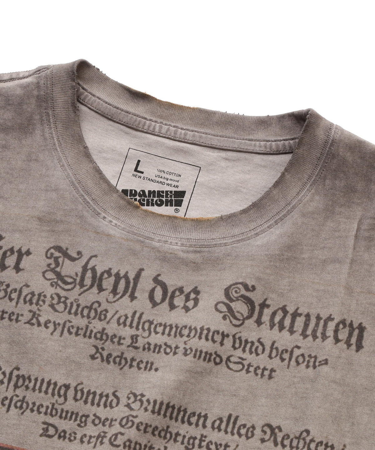 DankeSchon/ダンケシェーン/SPRAYBURN L/S TEE BIBLE