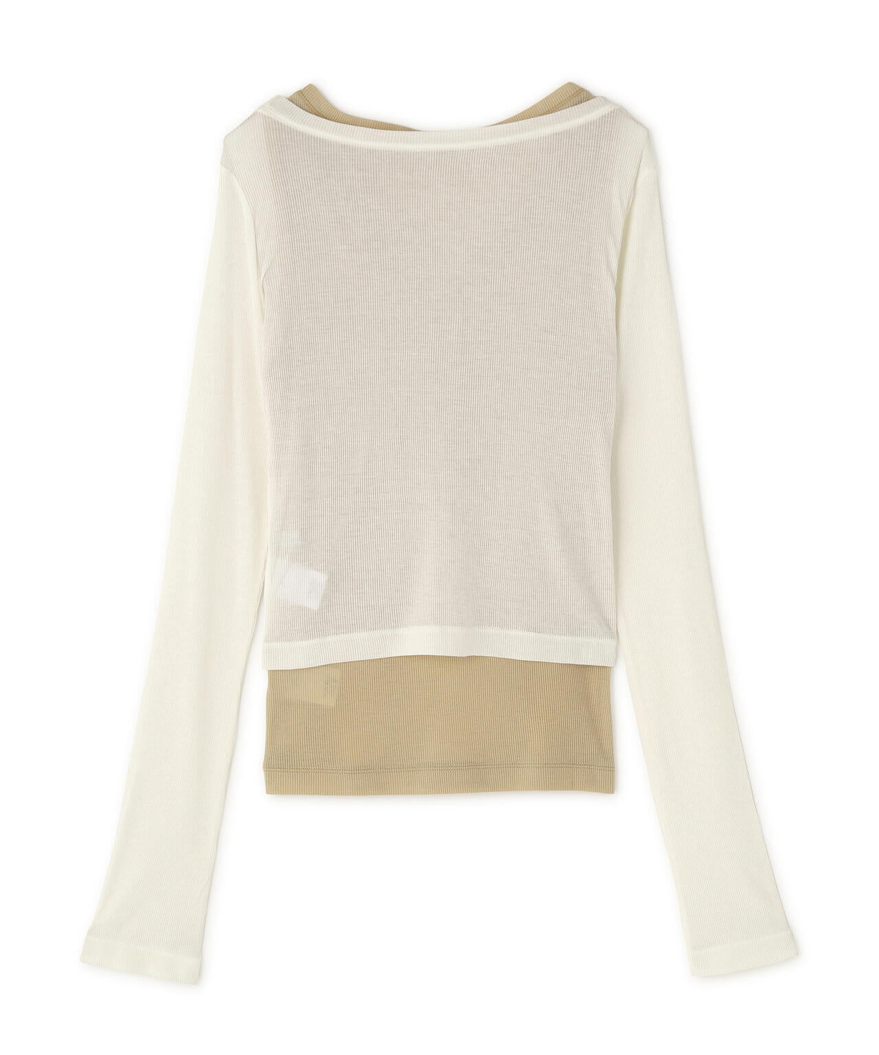 CLANE/クラネ/CURVED NECK LAYERED SET