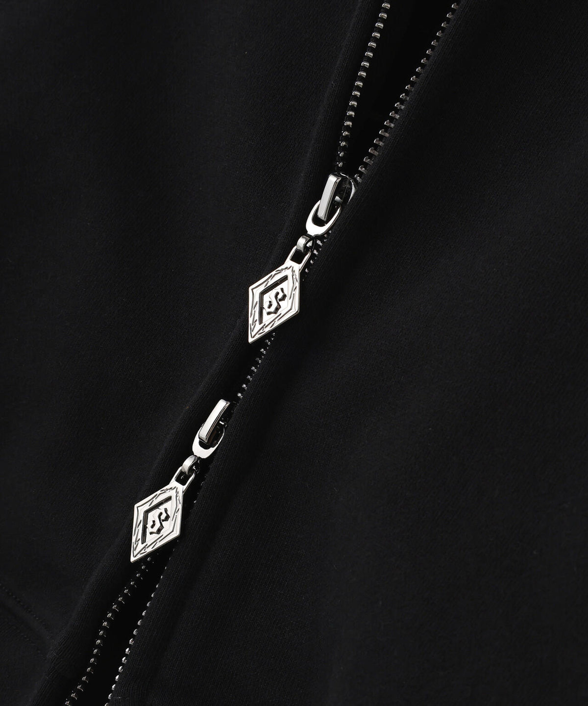 SUPPLIER/サプライヤー/Multiple Cross Leather Patch Zip Hoodie