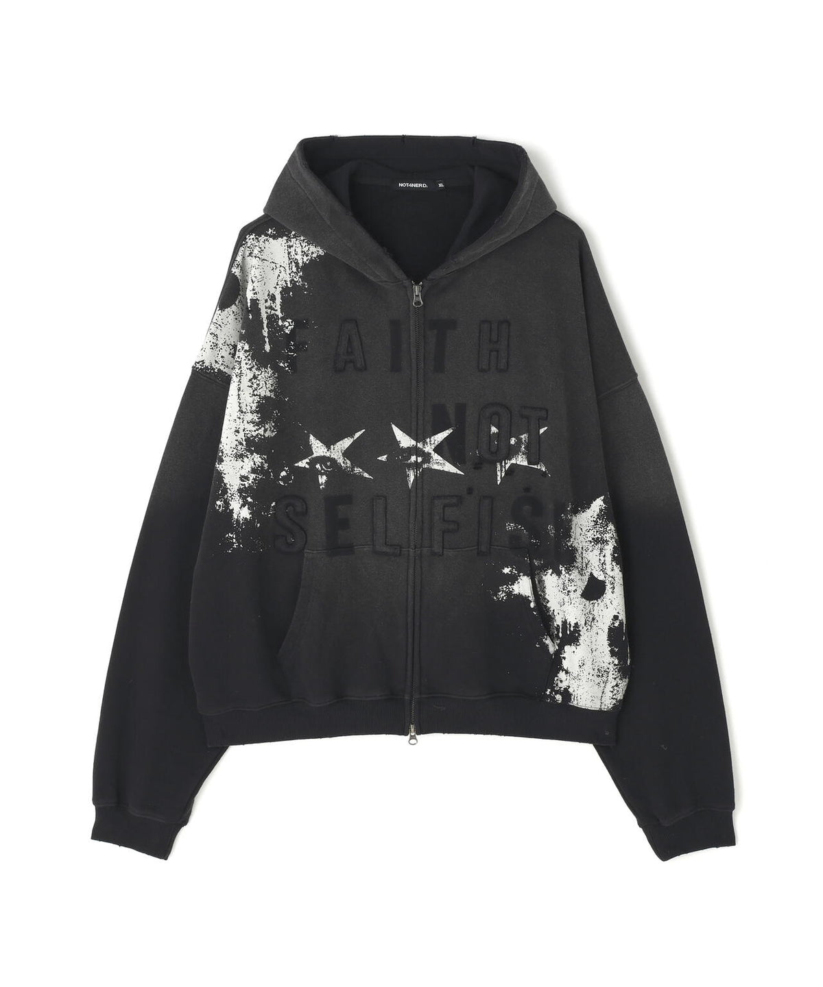 NOT4NERD/ノットフォーナード/Faith Not Distressed Hoodie ZipUp