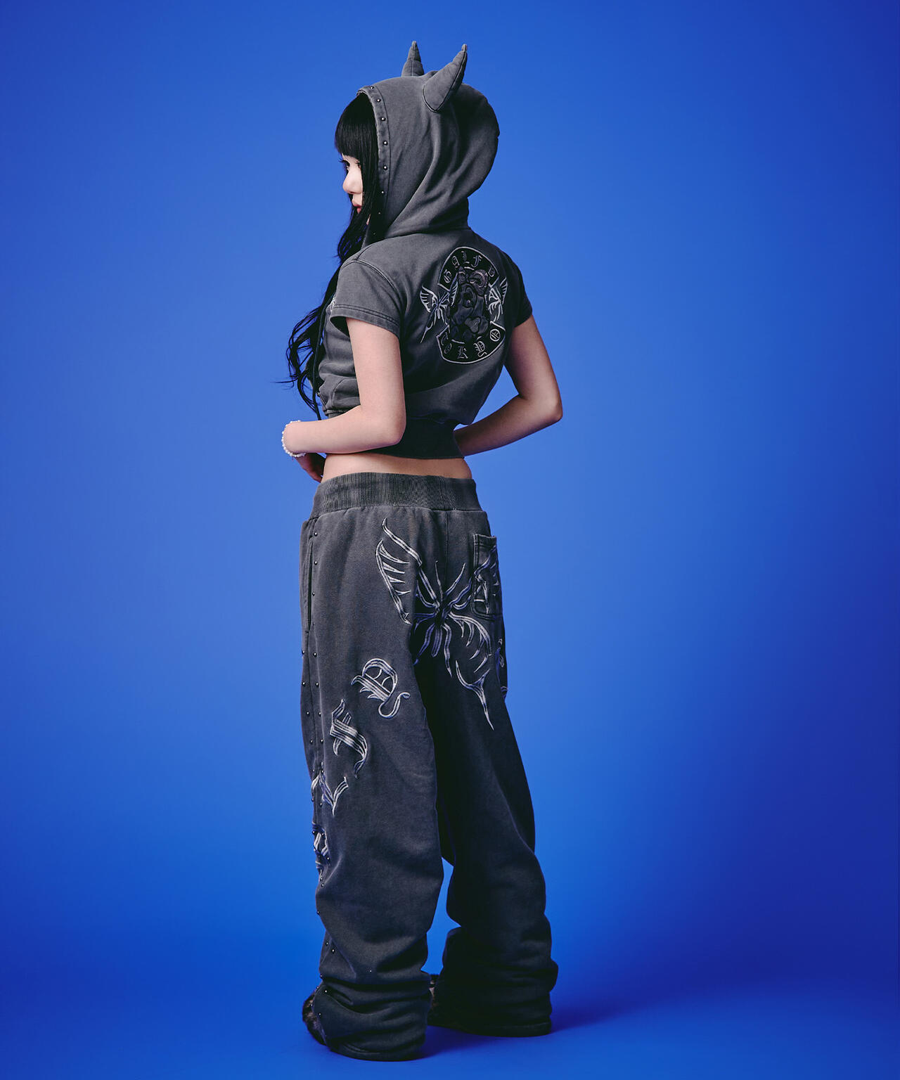 GALFY/ガルフィー/【LHP EXCLUSIVE】地雷ギャル フード半袖パーカー