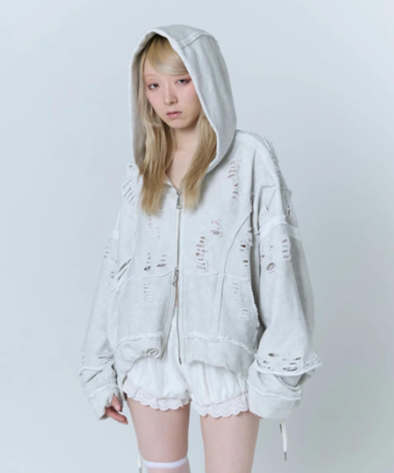 neith./ネイス/Destroyed Crush Hoodie