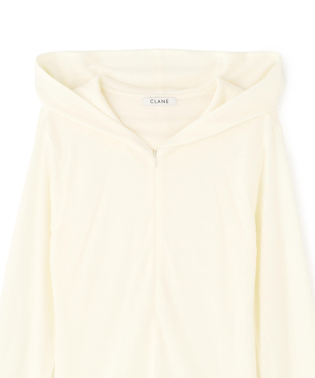 CLANE/クラネ/HALF ZIP WOOL HOODED TOPS