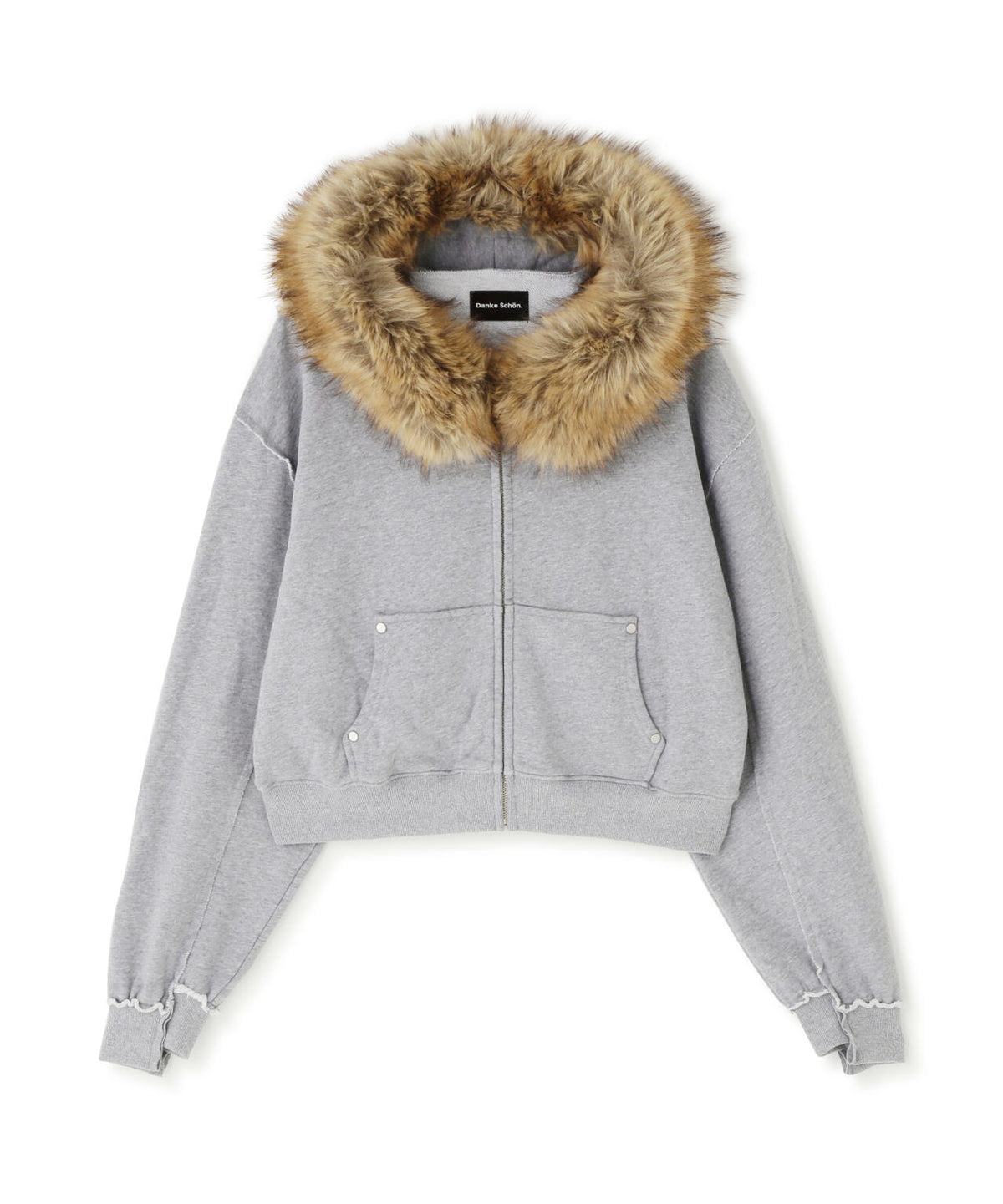 DankeSchon/ダンケシェーン/WOMEN FUR SWEAT HOODIE