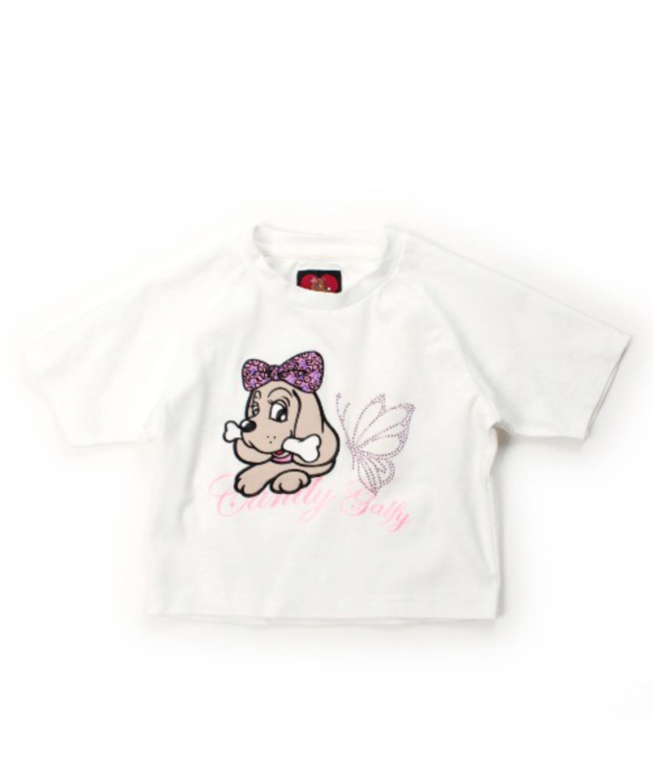 CANDYGALFY/キャンディーガルフィー/ピカピカギャルちゃんバタフライチビTee/162065