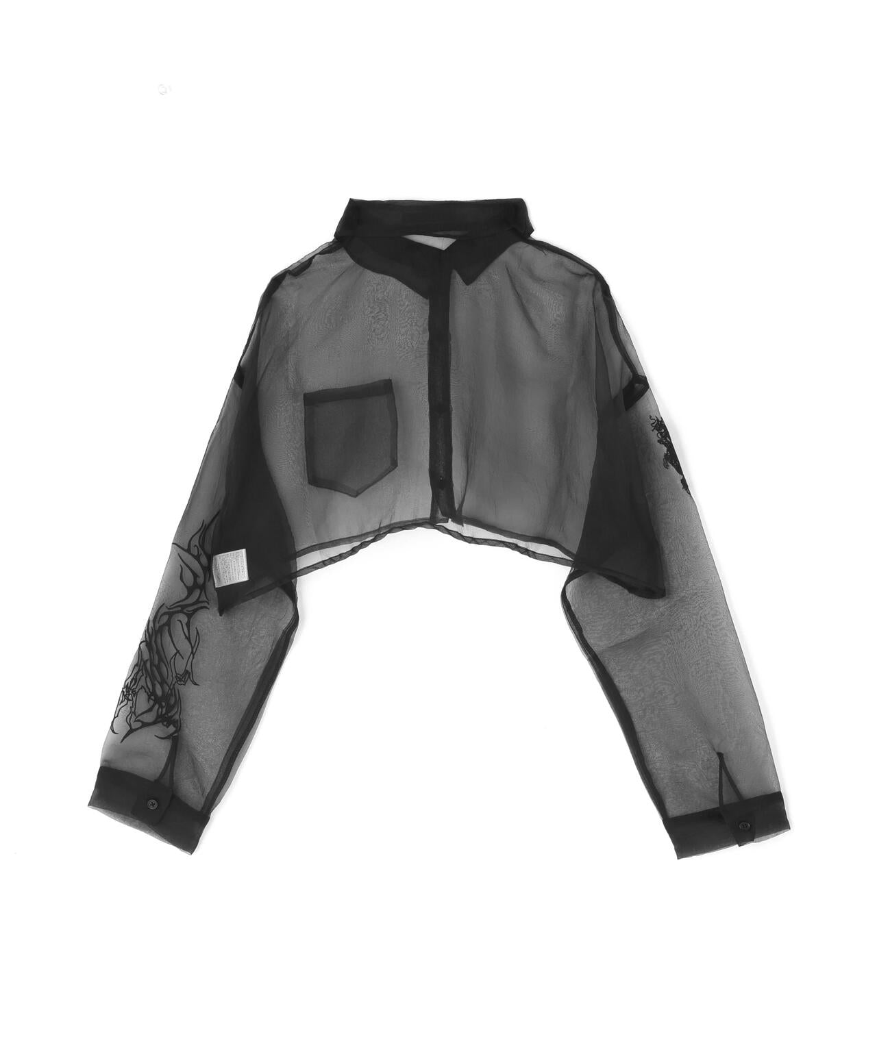 gibous/ギボス/tatoo sheer shirt